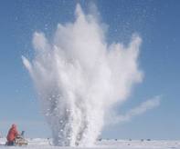 Helado relleno de lago Ellsworth